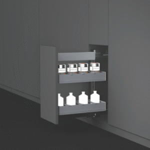 2 - Tier Charcoal Bottle Pull Out