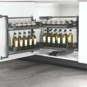 2 - Tier Glass Pantry Pull Out