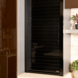 Glass Black Rolling Shutter Door