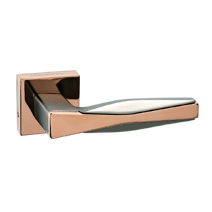 Grey + PVD (Rose Gold) Mortise Handle - Model 9046
