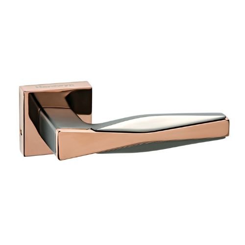 Grey + PVD (Rose Gold) Mortise Handle - Model 9046