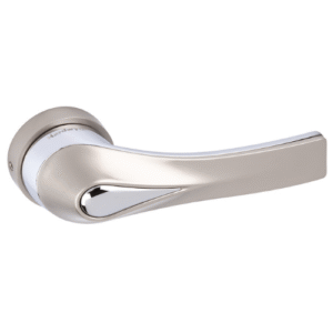 Silver Satin + Crome Mortise Handle - Model 9039