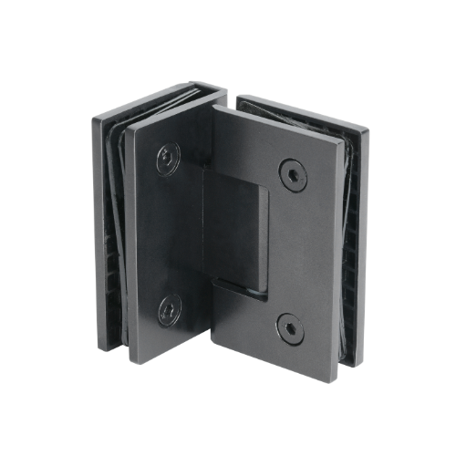 Glass To Glass Hinges 90' (HESSSHM-04) Black
