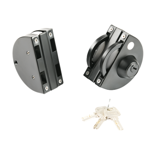 Glass to Glass Lock(HEMl-57B) Black