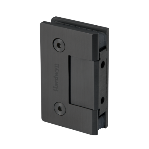 Wall to Glass Hinges for Fixed Glass (HESSSHM-05) Black