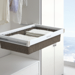 Soft Closing Cane Basket - White