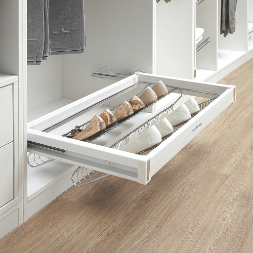 Soft -Closing Shoe Rack - White
