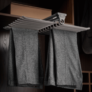 Soft -Closing Top Trouser Rack - Grey