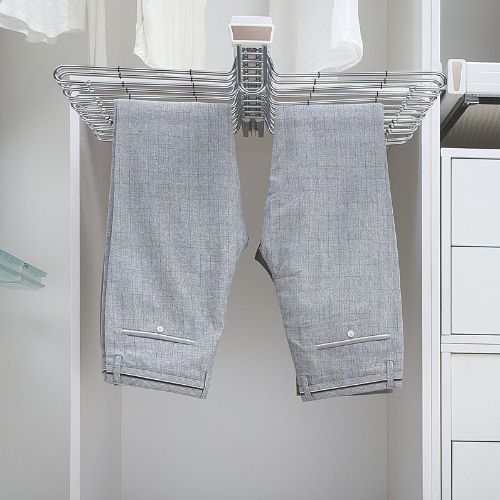 Soft -Closing Top Trouser Rack - White