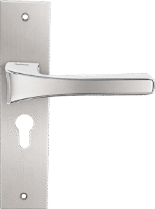 Benz Silver With Plate Door Handles